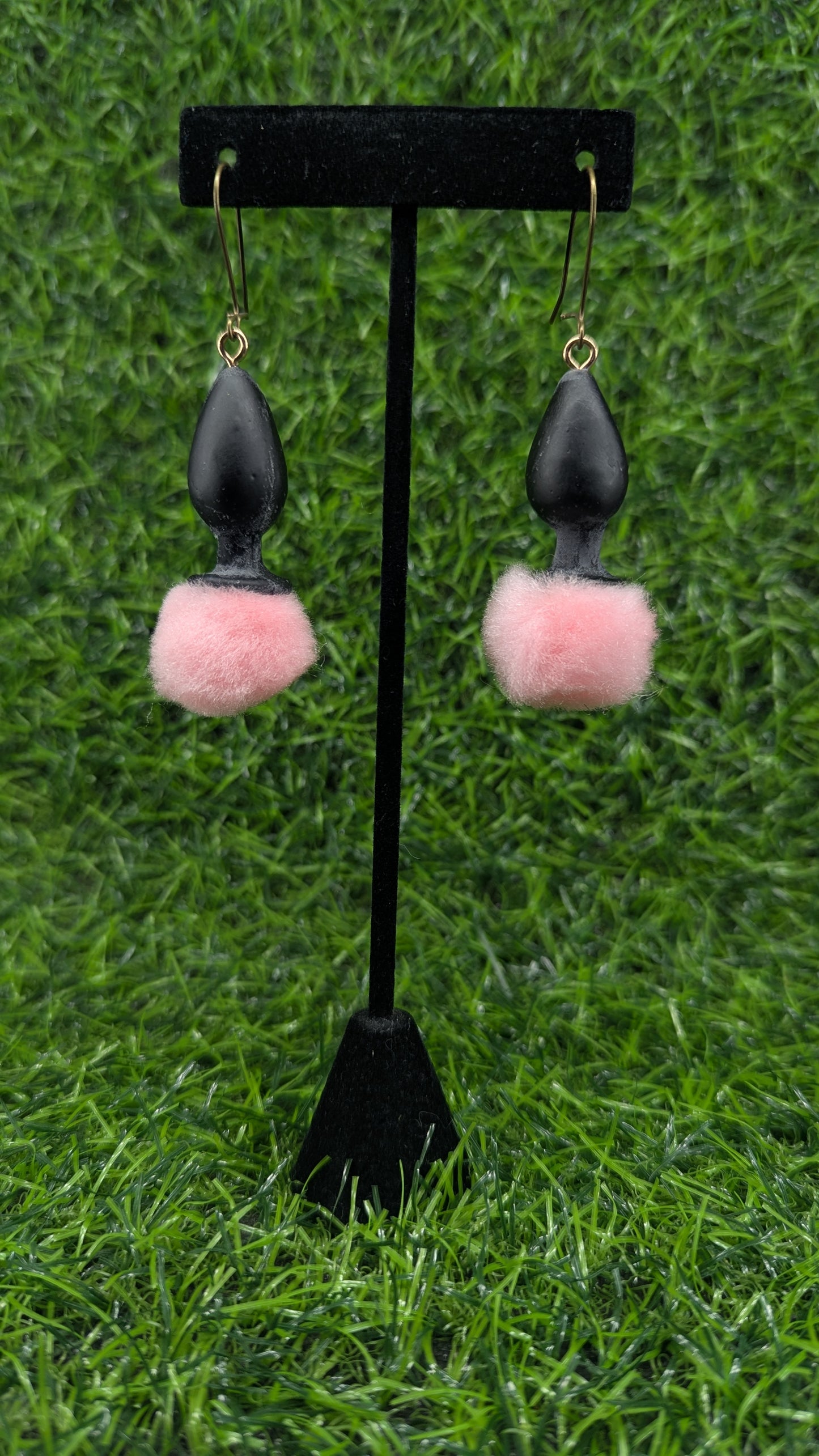 Bunny Tail Butt Plug Earrings