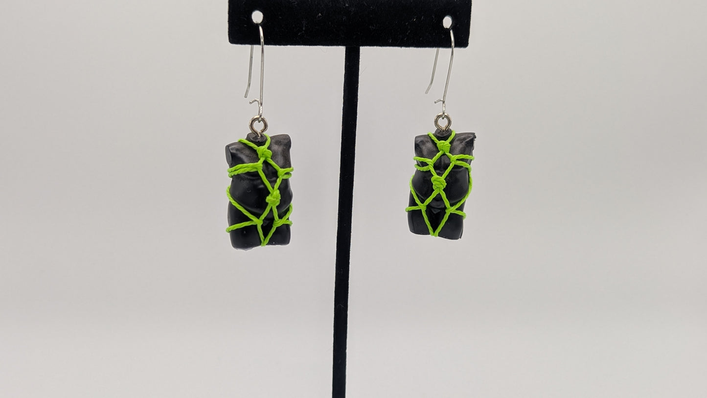 Shibari Torso Earrings LG