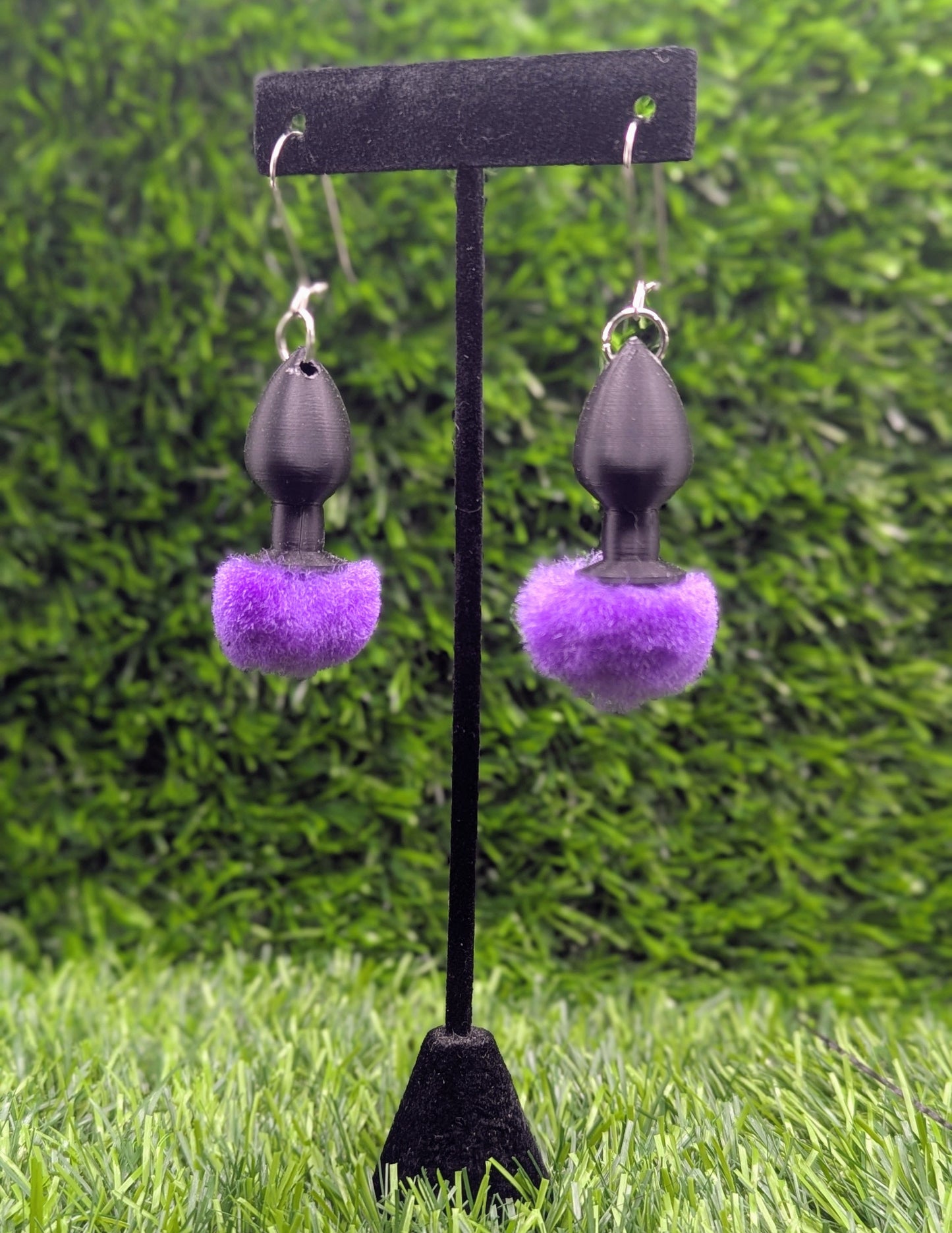 Bunny Tail Butt Plug Earrings